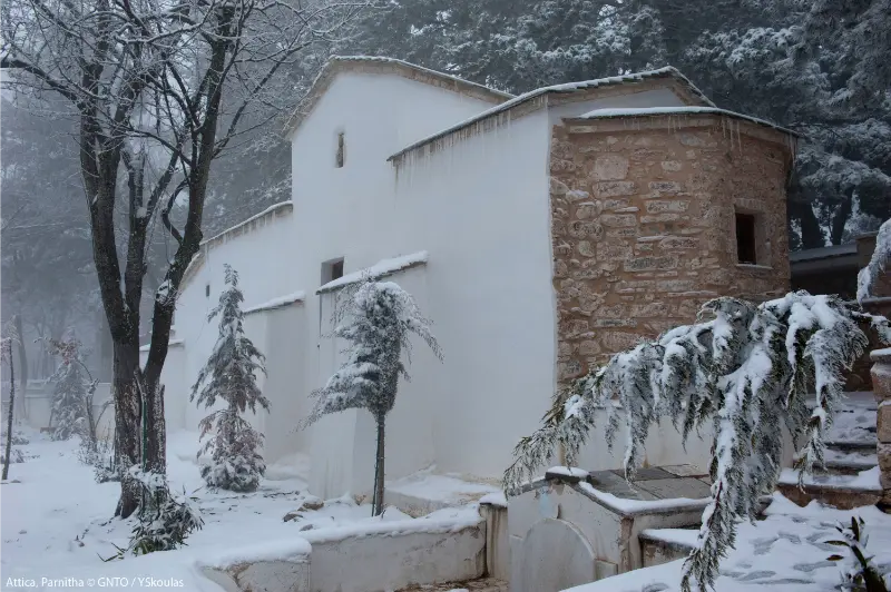 Attica Parnitha Snow