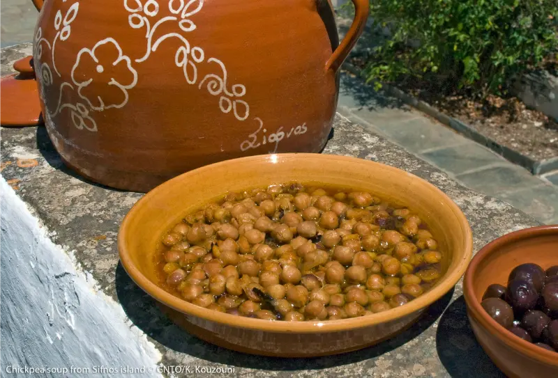 Gastronomy Sifnos Chickpea Soup