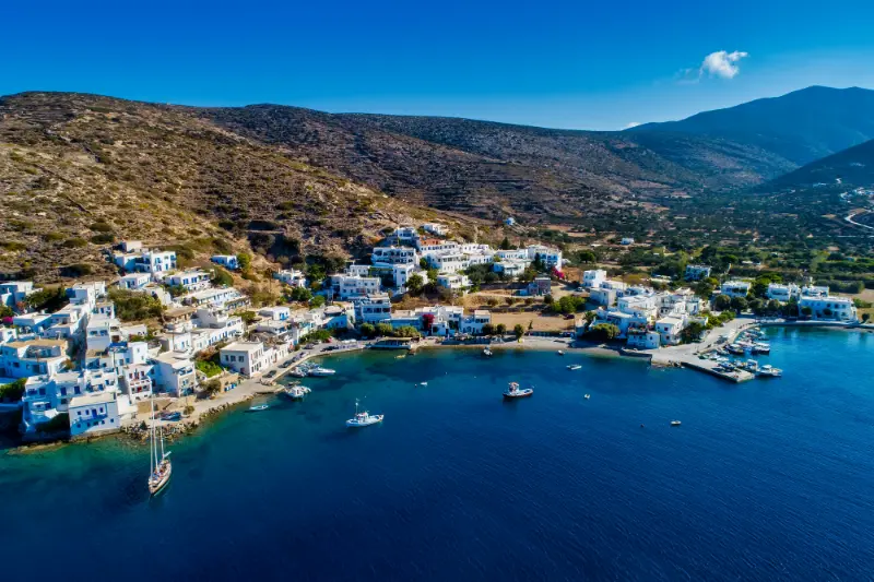 Katapola Island Of Amorgos Cyclades Aegean Greece