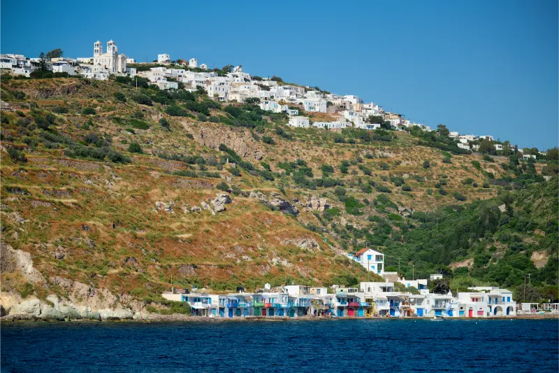 Klima Plaka Villages Milos Island Greece