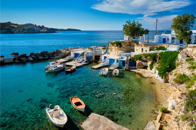 Mandrakia Village Milos Island Greece