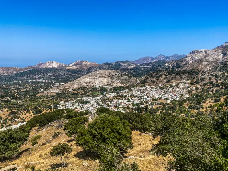Mountain Village Filoti Naxos Island Greece
