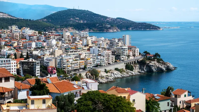 Multiple Buildings Located Kavala Greece