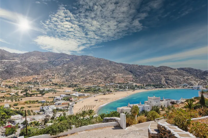 Mylopotas Beach Ios Island Cyclades Aegean Greece