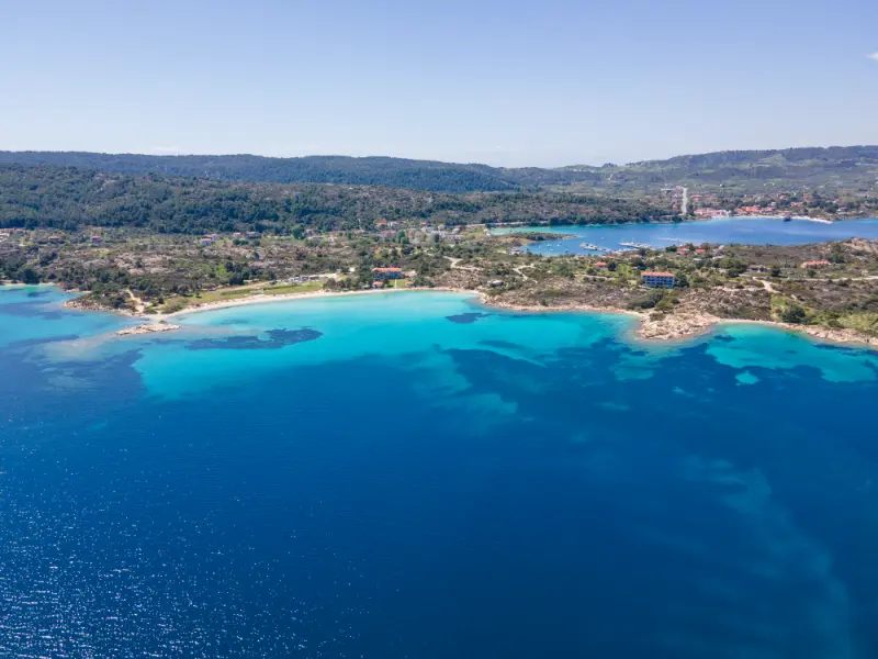 Sithonia Coastline Near Lagonisi Beach Chalkidiki Greece
