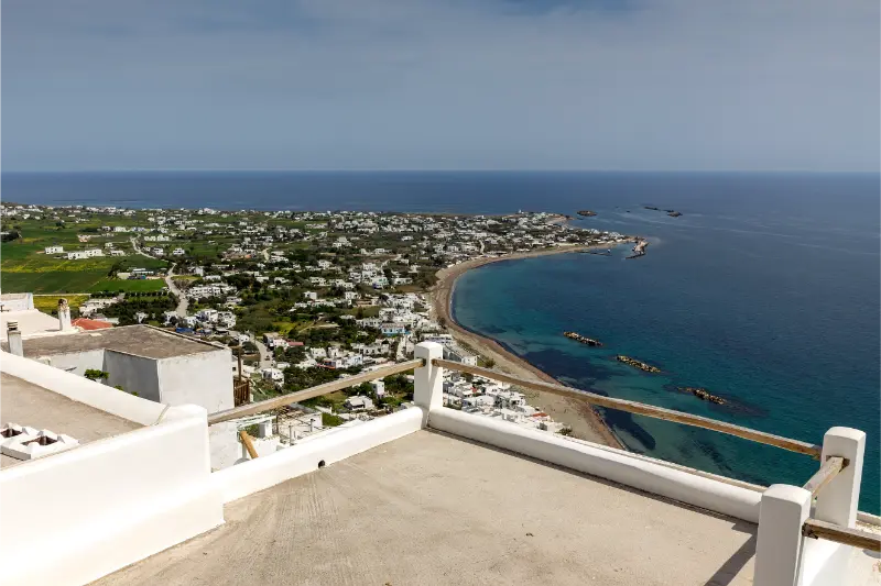 Streets Town Chora Northern Sporades Skyros Island Greece