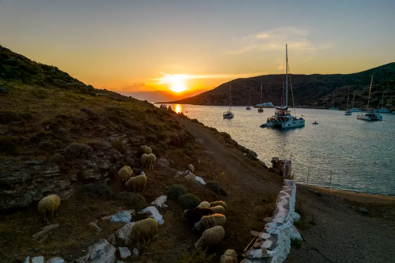 Sunset Kythnos Greece