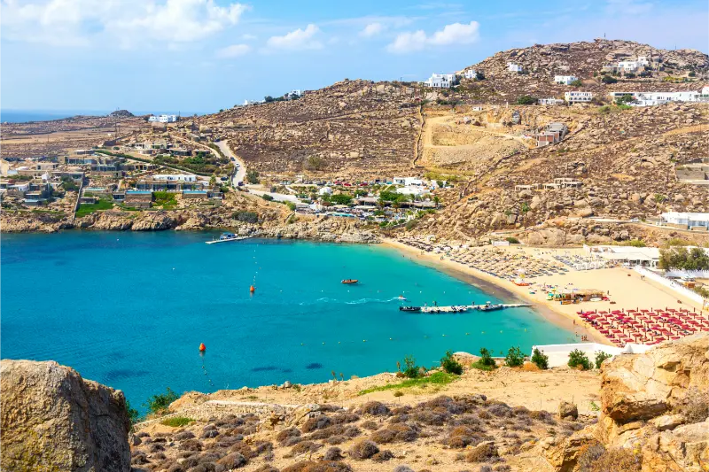 Super Paradise Beach Mykonos Island Greece
