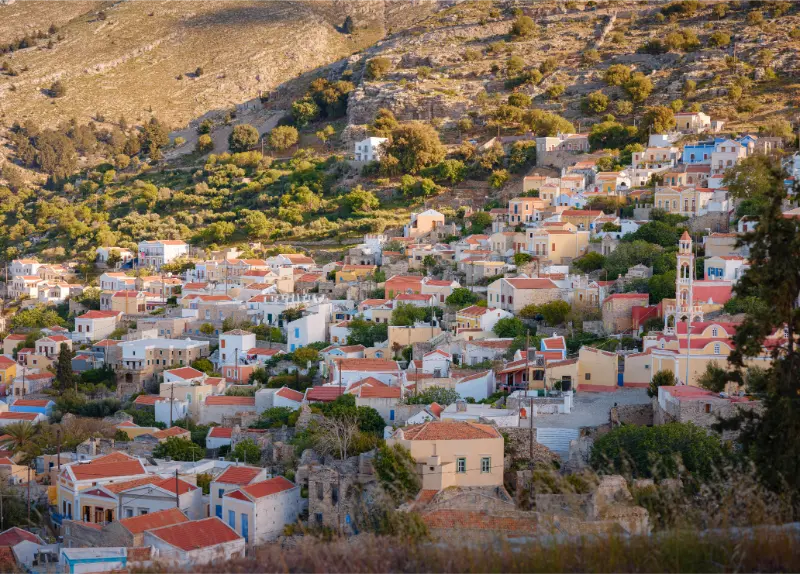 Symi Island Greece Islands From Rhodos Aegean Sea
