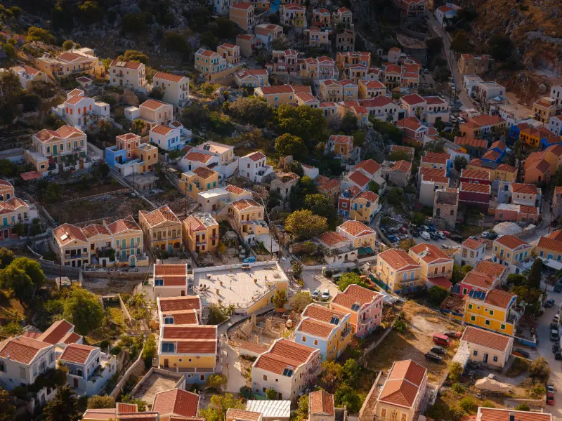 Symi Island Greece Symi Island View Greece