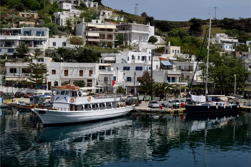 View Embankment Island Skyros Greece Spring
