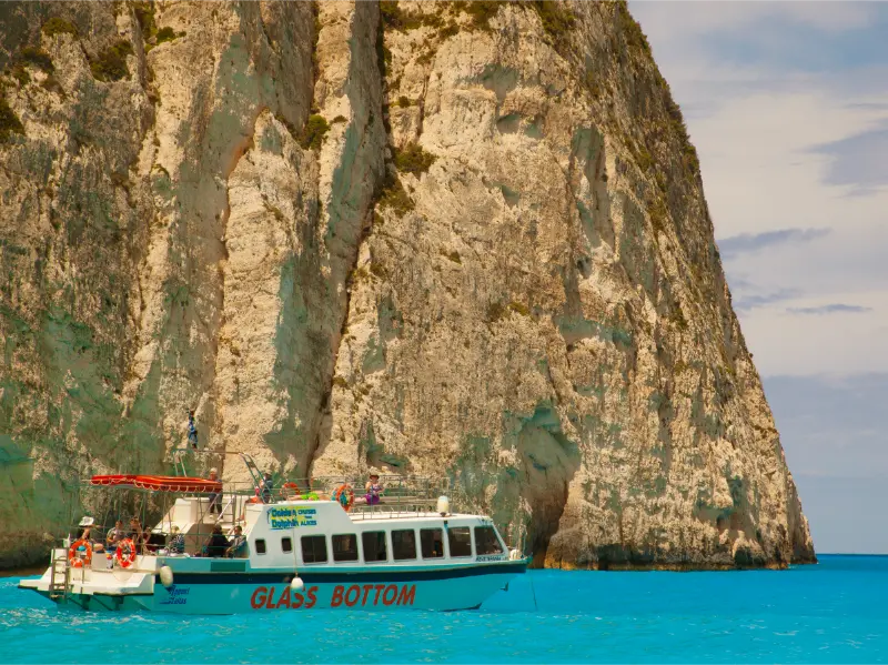 View Navagio Shipwreck Beach Zakynthos Greece Navagio Beach Attraction Tourists Visiting Island Zakynthos